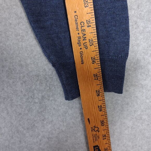 Lyle and Scott Mens 100% Merino Wool Sweater XL Blue Argyle Classic Golf Preppy - Picture 7 of 7